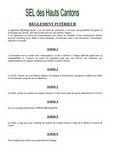 Règlement intérieur du SEL