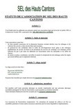 Statuts du SEL